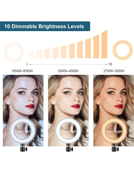 Kit de Iluminación LED Sancheay 15.24 cm 3 Modos 10 Brillos