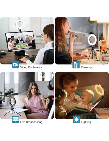 Kit de Iluminación LED Sancheay 15.24 cm 3 Modos 10 Brillos