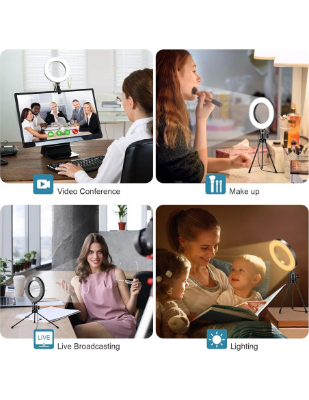 Kit de Iluminación LED Sancheay 15.24 cm 3 Modos 10 Brillos