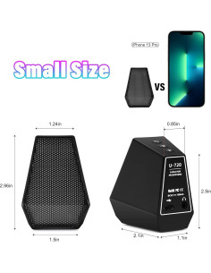 Micrófono USB Gaming TRELC U720, Condensador con RGB y Silencio 2