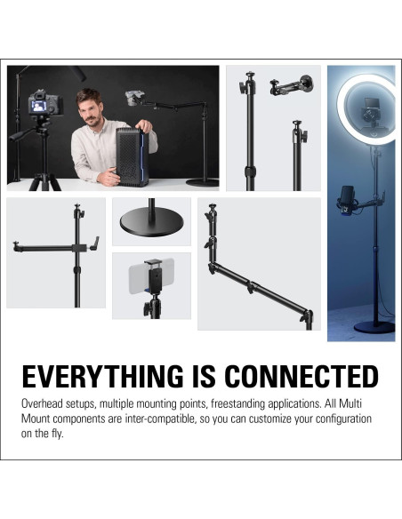 Elgato Zapato Frío Ajustable 1/4" para Luces y Micrófonos