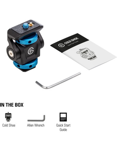 Elgato Zapato Frío Ajustable 1/4" para Luces y Micrófonos