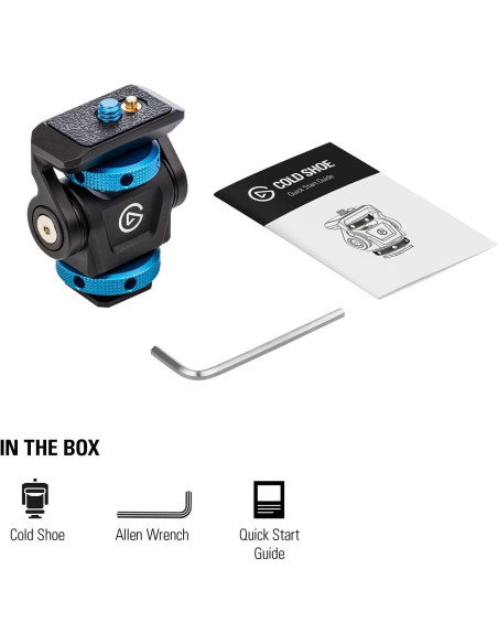 Elgato Zapato Frío Ajustable 1/4" para Luces y Micrófonos