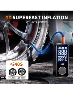 Inflador de Neumáticos Inalámbrico UIBI A6 150 PSI Portátil 2