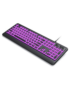 Teclado USB Retroiluminado Luzarriba Grande 7 Colores