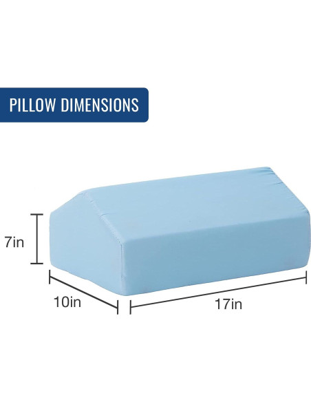Almohada de Elevación de Pierna DMI 42x25.4x17.8 cm Azul