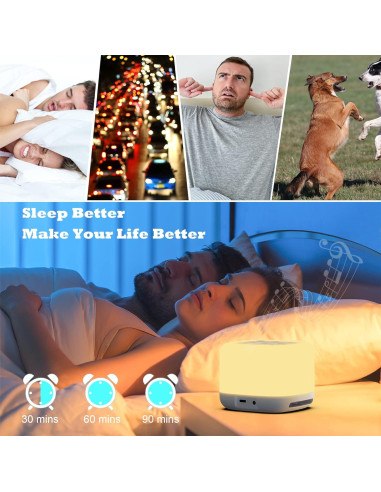 Máquina de Ruido Blanco TAMOP SA16 - 40 Sonidos Relajantes