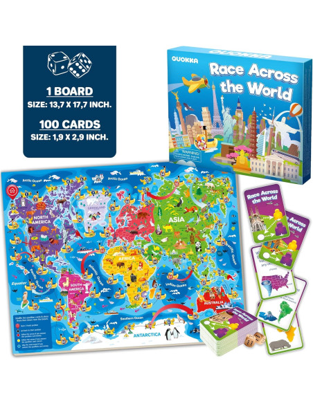 QUOKKA 3 Juegos de Mesa Educativos para Niños 5-10 Años QUOKKA 3 Juegos de Mesa Educativos para Niños 5-10 Años