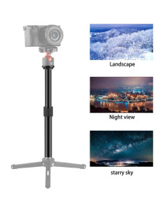 Varilla de Extensión para Trípode FIEWSZIHU 19-32 cm Aluminio 2