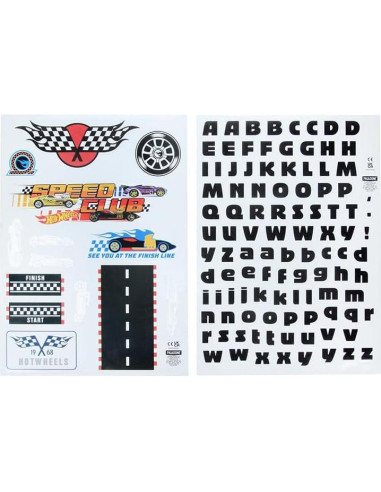 Calcomanías de Pared Hot Wheels Paladone - Decoración Infantil