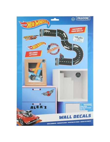 Calcomanías de Pared Hot Wheels Paladone - Decoración Infantil