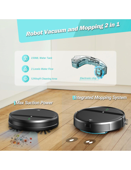 Aspiradora Robot G20 Kilgone 2300Pa con Mopa y WiFi