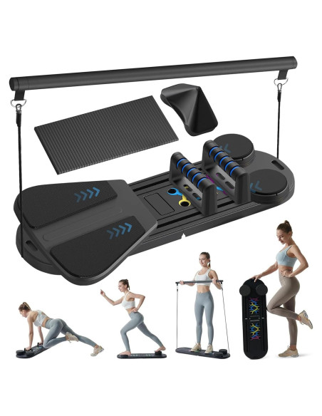 Conjunto de Reformador de Pilates Ailinkor 6 en 1 Plegable