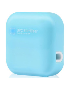 Soporte Limpiador de Cepillo de Dientes LEDTS-2 Azul Cielo