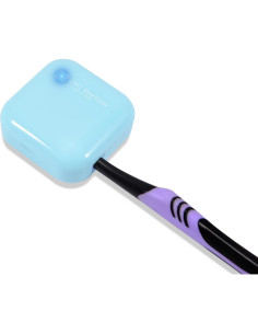 Soporte Limpiador de Cepillo de Dientes LEDTS-2 Azul Cielo 2