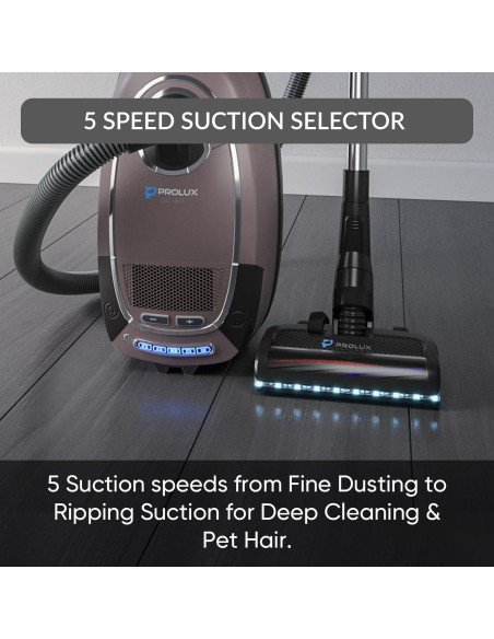 Aspiradora Prolux QX60 Canister HEPA 1440W 6.8kg 107 CFM