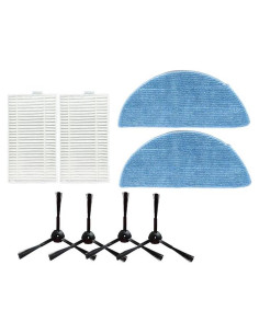 Accesorios para Aspiradora Robot Haozhifeng V9 - Cepillo Lateral, Filtro HEPA y Paño de Mopa