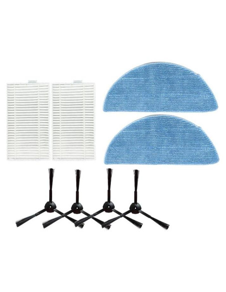 Accesorios para Aspiradora Robot Haozhifeng V9 - Cepillo Lateral, Filtro HEPA y Paño de Mopa