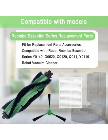 Piezas de Repuesto iRobot Roomba Y0140, Q0520, 11 Accesorios