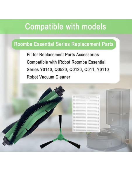 Piezas de Repuesto iRobot Roomba Y0140, Q0520, 11 Accesorios