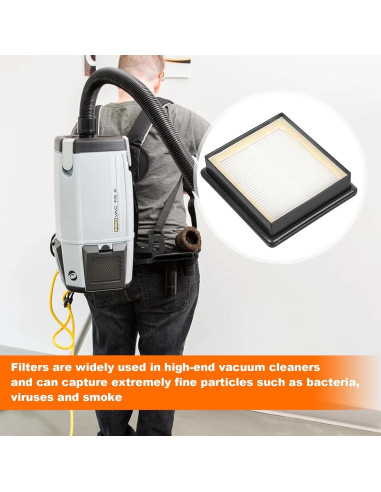 Filtro HEPA 107315 HomeInn para Aspiradoras ProTeam - Paquete de 2