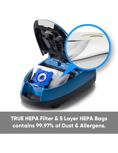 Aspiradora Prolux QX90 Bolsa HEPA 107 CFM 5 Velocidades