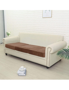 Funda de Sofá Universal Jonuiony Café Oscuro Resistente 2