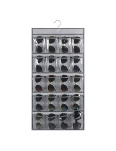 Organizador Colgante de Gafas ANIZER 20 Compartimentos Gris
