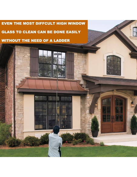 Limpiador de Ventanas 2 en 1 Tockrop con Raspador y Extensión 4.3m