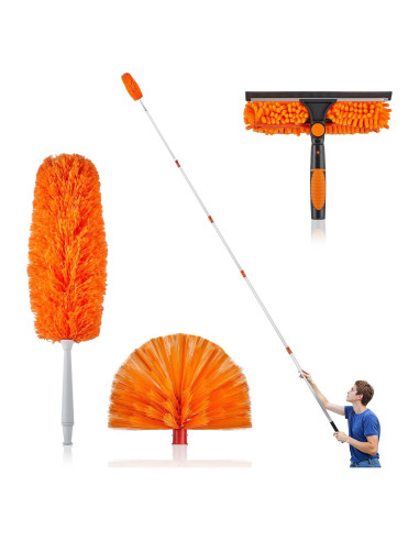 Kit de Limpieza de Ventanas VINGLI con Polo Extensible 1.22-7.32m
