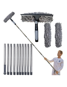 Limpiador de Ventanas 2 en 1 Toromp con Poste Extensible 3-4.3m