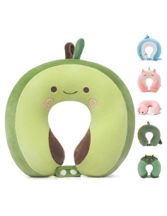 Almohada de Viaje Niuniu Daddy Aguacate 3-8 Años Espuma Viscoelástica