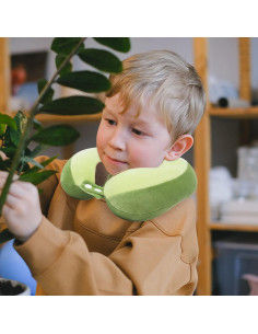 Almohada de Viaje Niuniu Daddy Aguacate 3-8 Años Espuma Viscoelástica 2