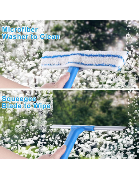 Kit de Limpieza de Ventanas Mitclear con Mango Telescópico 145 cm