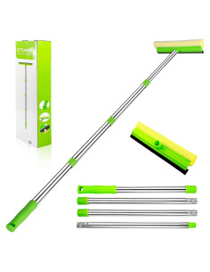 Limpiacristales ITTAHO 2 en 1 con Mango Extensible 147 cm