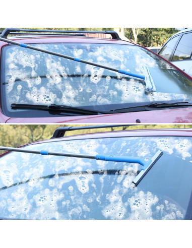 Kit de Limpieza de Ventanas Mitclear con Mango Telescópico 145 cm