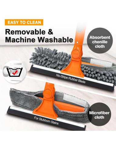 Limpiador de Ventanas ARTIPOLY 2 en 1 Telescópico 165 cm