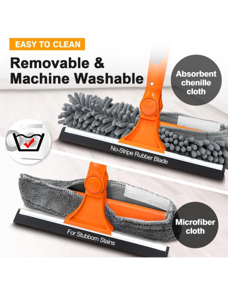 Limpiador de Ventanas ARTIPOLY 2 en 1 Telescópico 165 cm