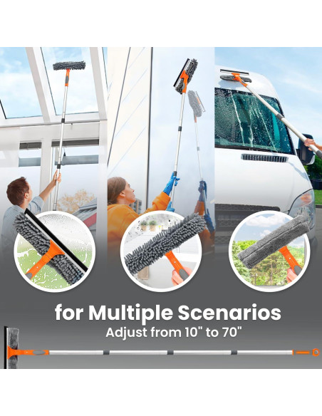 Limpiador de Ventanas ARTIPOLY 2 en 1 Telescópico 165 cm