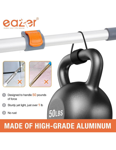 Limpiador de Ventanas 2 en 1 eazer con Raspador y Polo Telescópico