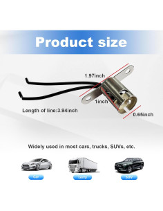 Portalámpara de Bombilla de Coche Augeny BA15D Largo - Metal 2