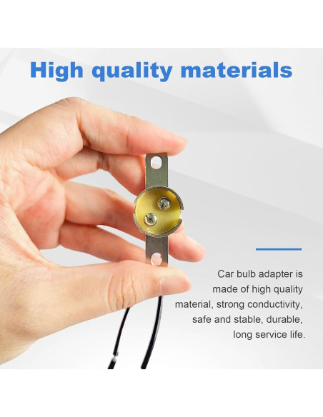 Portalámpara de Bombilla de Coche Augeny BA15D Largo - Metal