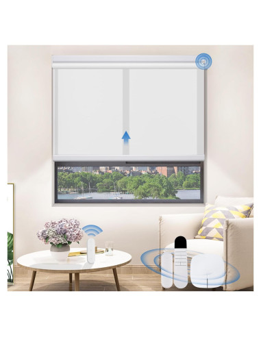 Persiana Motorizada Grandekor Blackout 89x183 cm Control Remoto