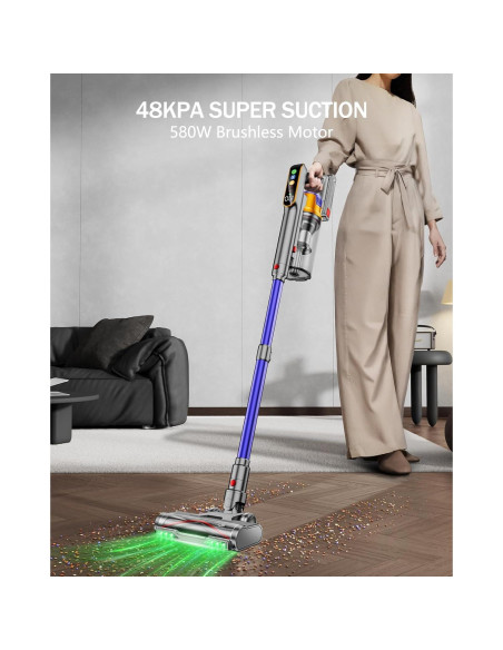 Aspiradora Inalámbrica DIFFULL V20 580W 48KPA 60 Min 1.8L