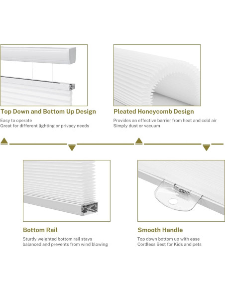 Persianas Celulares Sin Cuerda Moonice 55.88x121.92 cm Filtrando Luz Persianas Celulares Sin Cuerda Moonice 55.88x121.92 cm Filtrando Luz