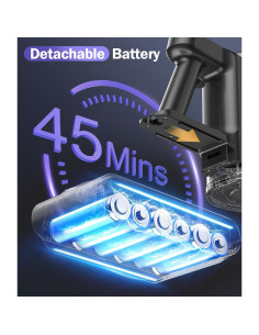 Aspiradora Inalámbrica Natrogix A40 450W 45 Minutos LED 2