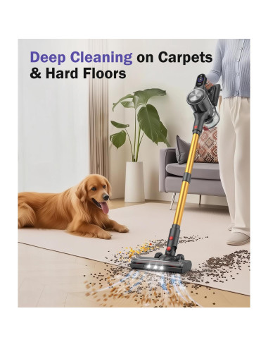 Aspiradora Inalámbrica Natrogix A40 450W 45 Minutos LED