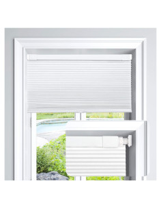 Cortinas Celulares LazBlinds 68.6x91.4cm Sin Cuerda Blanco