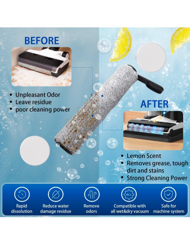 ALLMIX Limpiador de Suelos Ecológico en Tabletas - 15 Pcs