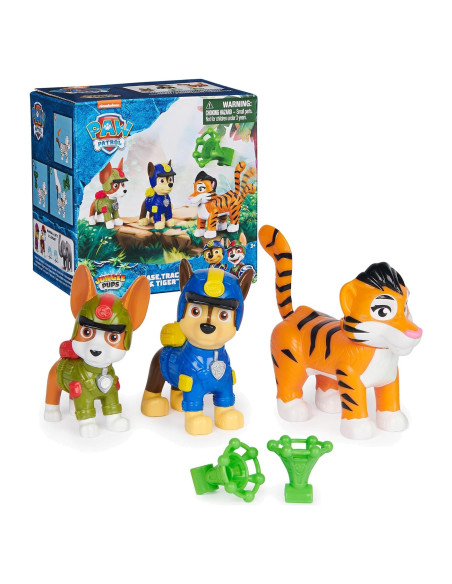Figuras de Acción PAW Patrol Jungle Pups Chase y Tracker Figuras de Acción PAW Patrol Jungle Pups Chase y Tracker